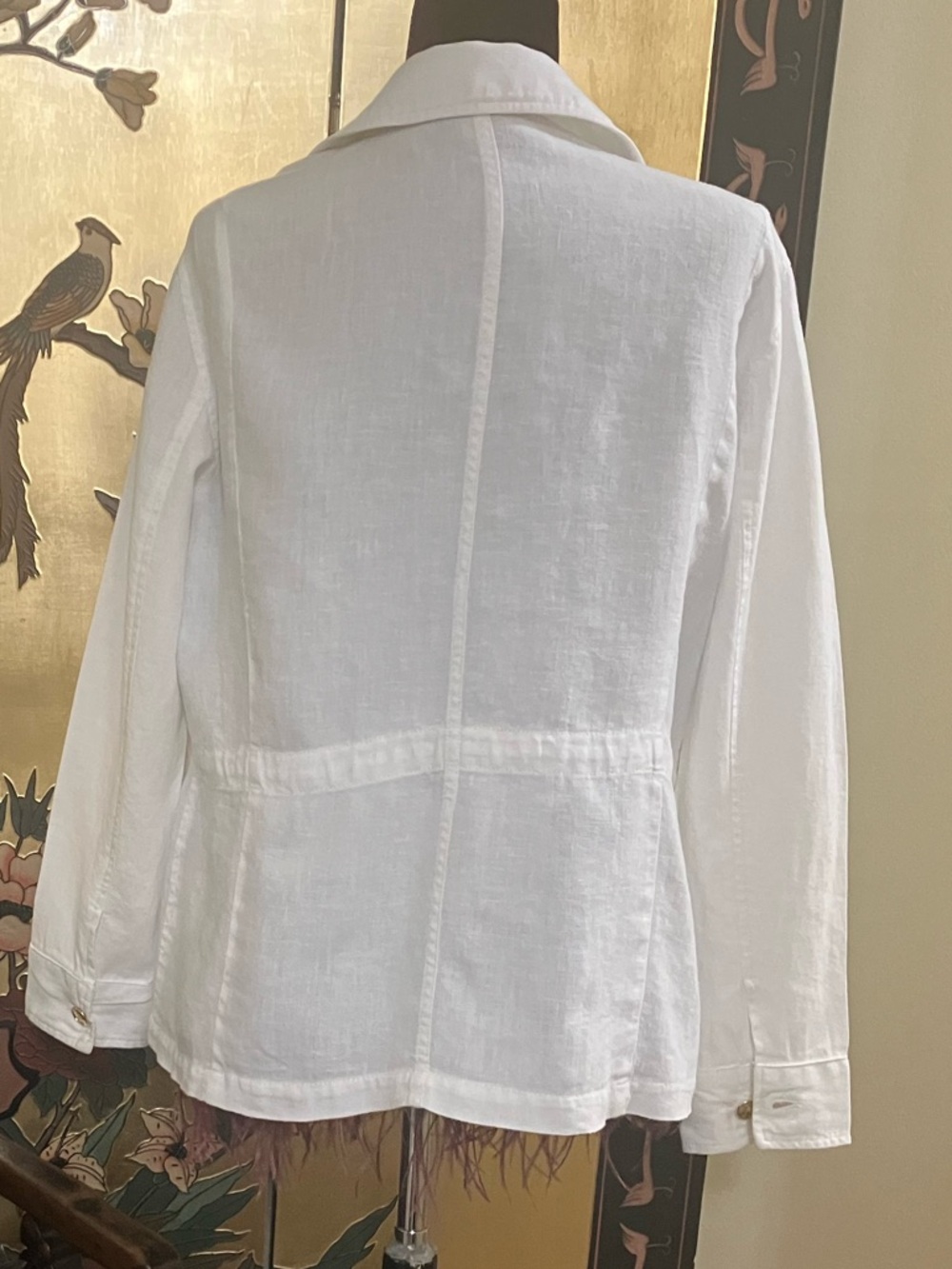 Chaps Linen Jacket - Picture 4 of 15